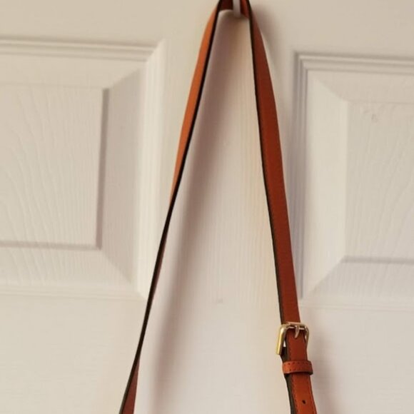 Michael Kors Deneuve Small Shoulder leather bag in Orange - Picture 8 of 15